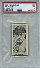 Joe Judge #35 Baseball Cards 1928 Yuengling's Ice Cream Prices