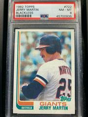 Jerry Martin [Blackless] #722 Baseball Cards 1982 Topps Prices