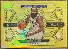 James Harden [Yellow Flood] #14 Basketball Cards 2021 Panini Obsidian Pitch Black Prices