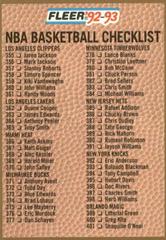 Checklist 2 #444 Basketball Cards 1992 Fleer Prices
