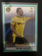 Erling Haaland [Aqua Prism Refractor] #65 Soccer Cards 2020 Topps Merlin Chrome UEFA Champions League Prices