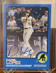 Dariel Lopez [Blue] Baseball Cards 2022 Topps Heritage Minor League Real One Autographs Prices