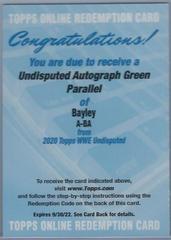 Bayley [Green] Wrestling Cards 2020 Topps WWE Undisputed Autographs Prices