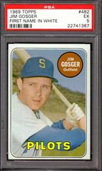 Jim Gosger [First Name in White] #482 Baseball Cards 1969 Topps Prices