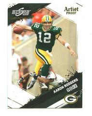 Aaron Rodgers [Artist's Proof] #102 Football Cards 2009 Panini Score Prices