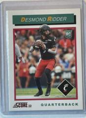 Desmond Ridder [Red] #TB3 Football Cards 2022 Panini Score 1992 Throwback Rookie Prices