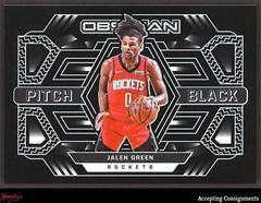 Jalen Green Basketball Cards 2021 Panini Obsidian Pitch Black Prices