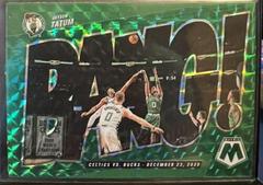 Jayson Tatum [Green] Basketball Cards 2021 Panini Mosaic Bang Prices