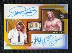 Mick Foley, Triple H [Gold Prizm] Wrestling Cards 2022 Panini Prizm WWE Iconic Rivals Dual Autographs Prices