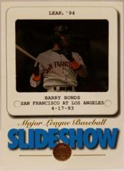 barry bonds Baseball Cards 1994 Leaf Slideshow Prices