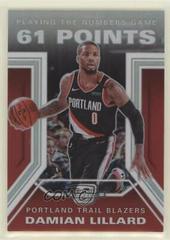 Damian Lillard Basketball Cards 2019 Panini Contenders Optic Playing the Numbers Game Prices