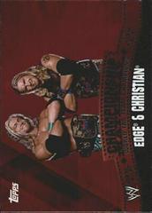 Edge, Christian [Unified Puzzle Back] #C18 Wrestling Cards 2010 Topps WWE Championship Material Prices
