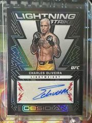 Charles Oliveira [Red] #OL-COV Ufc Cards 2023 Panini Chronicles UFC Obsidian Lightning Strike Signatures Prices