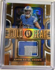 Amon Ra St. Brown [White Gold] #GG-ASB Football Cards 2023 Panini Gold Standard Gear Prices
