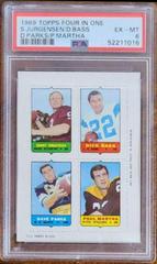 Sonny Jurgensen, Dick Bass, Dave Parks, Paul Martha Football Cards 1969 Topps Four in One Prices