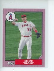 Mike Trout [Pink] Baseball Cards 2022 Topps Mini 1987 Prices