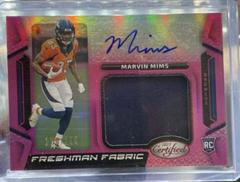 Marvin Mims [Pink] #FFMS-14 Football Cards 2023 Panini Certified Freshman Fabric Mirror Signatures Prices