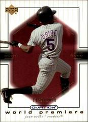 Juan Uribe #71 Baseball Cards 2001 Upper Deck Ovation Prices