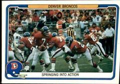 Denver Broncos [Springing Into Action] Football Cards 1982 Fleer Team Action Prices
