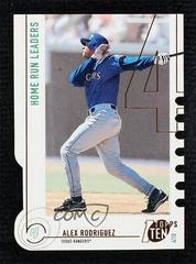 Alex Rodriguez [Die Cut] #34 Baseball Cards 2002 Topps Ten Prices
