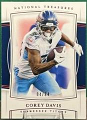 Corey Davis [Red Jersey Number] Football Cards 2019 Panini National Treasures Prices