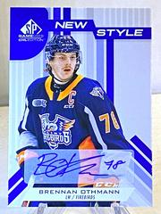 Brennan Othmann [Blue Autograph] #NS-BO Hockey Cards 2021 SP Game Used CHL New Style Prices