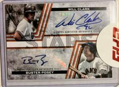 Will Clark, Buster Posey #BSDA-CLP Baseball Cards 2023 Topps Stars Dual Autographs Prices
