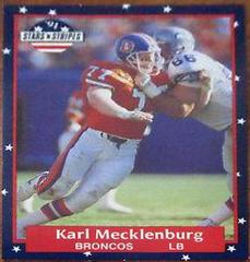 Karl Mecklenburg #18 Football Cards 1991 Fleer Stars and Stripes Prices