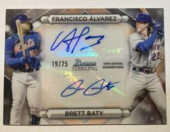Francisco Alvarez, Brett Baty #DRA-AB Baseball Cards 2023 Bowman Sterling Dual Refractor Autographs Prices