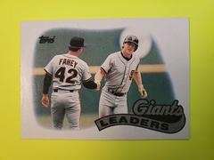 Giants Leaders #351 Baseball Cards 1989 Topps Tiffany Prices