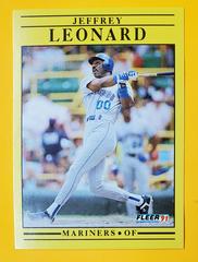 Jeffery Leonard #456 Baseball Cards 1991 Fleer Prices