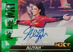Aliyah [Green] #A-AL Wrestling Cards 2021 Topps WWE We Are NXT Autographs Prices