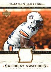Carnell Williams [Limited] Football Cards 2005 Upper Deck Rookie Debut Saturday Swatches Prices