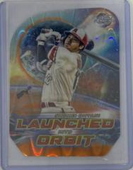 Shohei Ohtani [Orange Galactic] Baseball Cards 2023 Topps Cosmic Chrome Launched Into Orbit Prices
