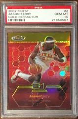Jason Terry Gold Refractor Basketball Cards 2002 Finest Prices