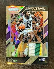 Karl Malone [Prizm] #50 Basketball Cards 2018 Panini Prizm Sensational Swatches Prices