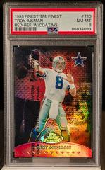 Troy Aikman [Red Refractor w/ Coating] Football Cards 1999 Topps Finest Team Prices