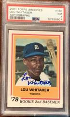 Lou Whitaker #160 Baseball Cards 2001 Topps Archives Autographs Prices