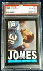 James Jones #61 Football Cards 1985 Topps Prices