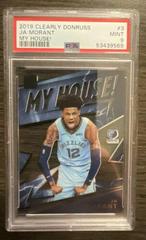 Ja Morant #3 Basketball Cards 2019 Panini Clearly Donruss My House Prices