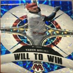 Yadier Molina [Reactive Blue] #WW-1 Baseball Cards 2022 Panini Mosaic Will to Win Prices