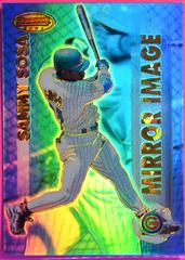 C. Patterson, S. Sosa [Atomic Refractor] #M4 Baseball Cards 1999 Bowman's Best Mirror Image Prices