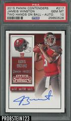 Jameis Winston [Both Hands on Ball Autograph Championship Ticket] #217 Football Cards 2015 Panini Contenders Prices