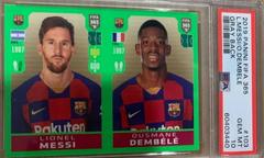 Lionel Messi, Ousmane Dembele [Gray Back] Soccer Cards 2019 Panini FIFA 365 Prices