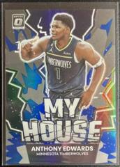 Anthony Edwards [Blue] #19 Basketball Cards 2022 Panini Donruss Optic My House Prices