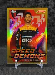 Daniel Ricciardo [Gold] #SD-DR Racing Cards 2022 Topps Chrome Formula 1 Speed Demons Prices