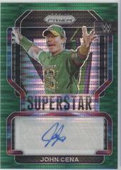John Cena [Green Pulsar Prizm] Wrestling Cards 2022 Panini Prizm WWE Superstar Autographs Prices