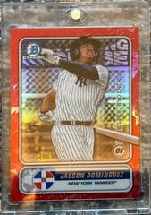 Jasson Dominguez [Red Refractor] Baseball Cards 2020 Bowman Chrome Spanning the Globe Prices