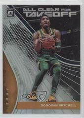Donovan Mitchell [Holo] #1 Basketball Cards 2019 Panini Donruss Optic All Clear for Takeoff Prices