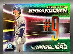 Shea Langeliers [Green Refractor] #BSB-SL Baseball Cards 2019 Bowman Draft Chrome Pick Breakdown Prices